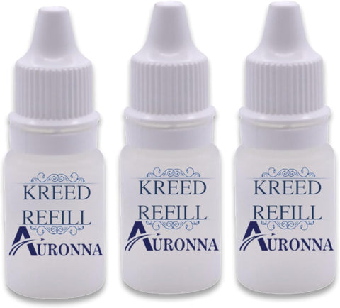 Auronna Car Fragrances (Pack of 3) * 10ml Oil Refill Scent Kreed Air Freshner
