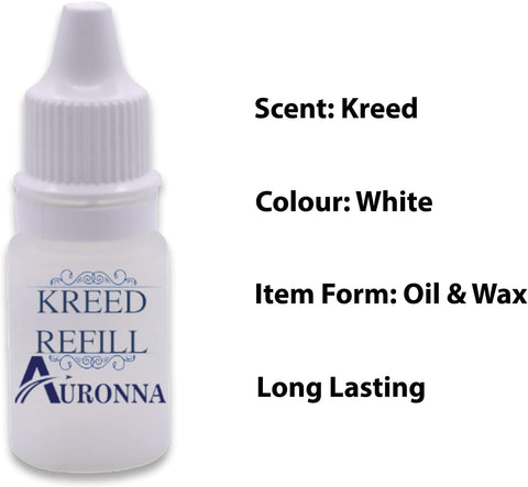 Auronna Car Fragrances (Pack of 3) * 10ml Oil Refill Scent Kreed Air Freshner