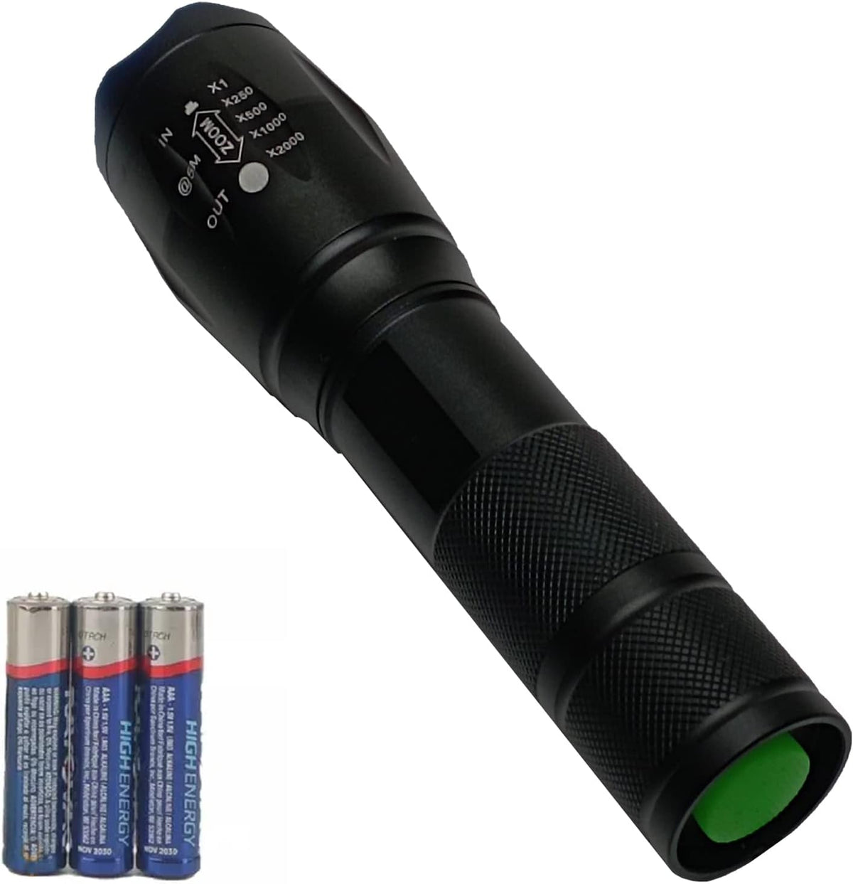 Auronna LED Torch - Super Bright Adjustable Focus Flashlight