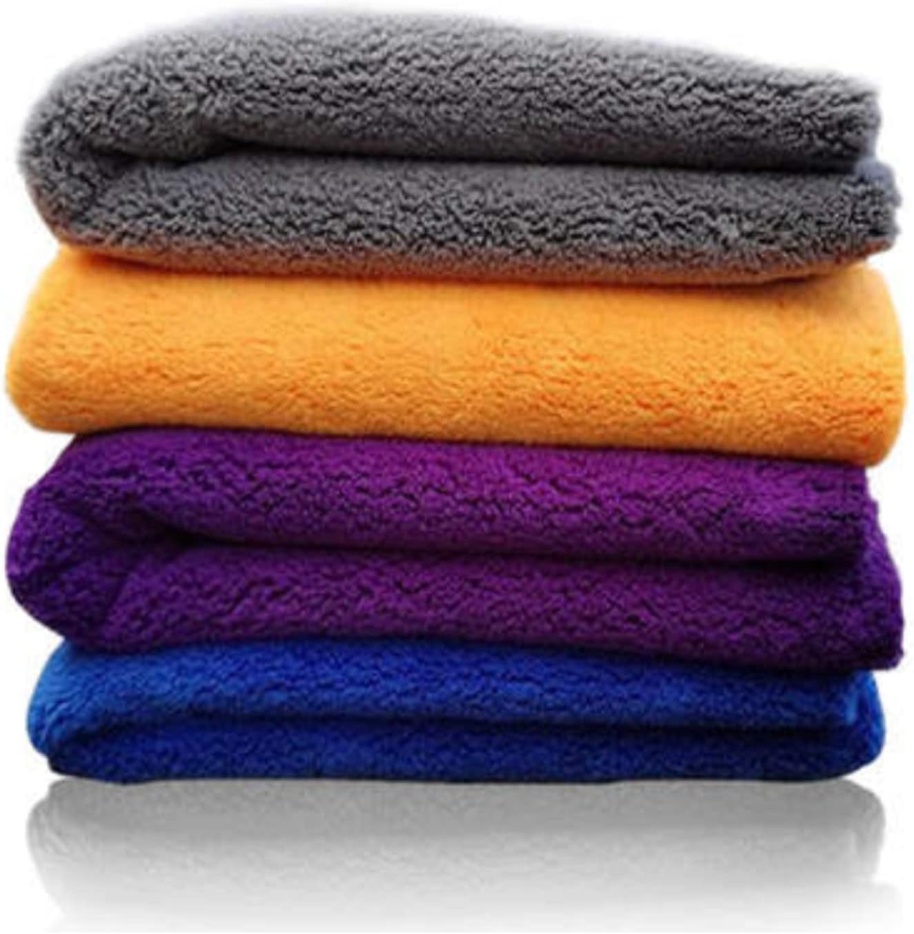 Micro Fiber Auronna Edgeless Microfiber Cleaning Cloths 4 Pack – Auronna Car ...